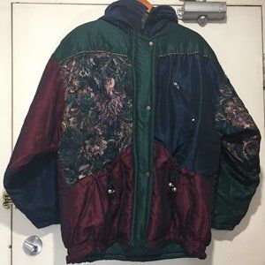 VINTAGE PIZAZZ COLORBLOCK HOODIE JACKETS SIZE L